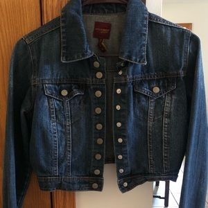 Denim cropped jacket